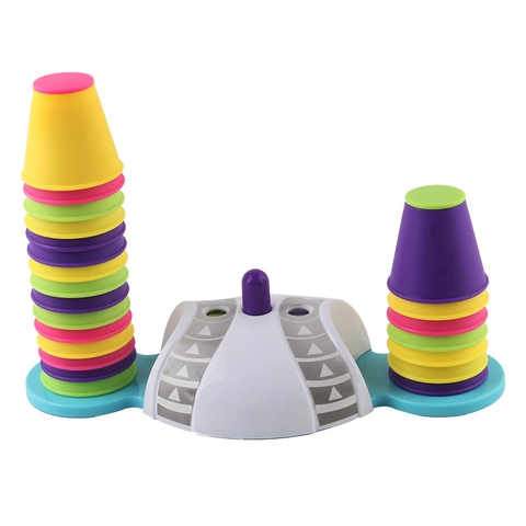 Gioco Di Coppe Impilabili Per Bambini Giocattolo Da Battaglia Da Tavolo Puzzle Educativo Plastica Colorata Interazione