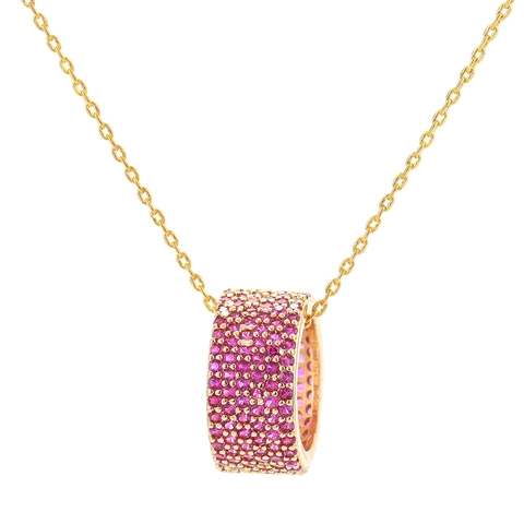 Women Fashion Copper Zirconia Small Waist Ring Pendant Necklace Gold Silver Plated Elegant Pave Zirconia Jewelry Gift