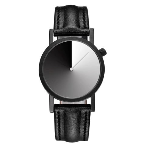 Orologio Al Quarzo Minimalista Da Donna Cinturino In Vera Pelle Quadrante Sfumato Cassa In Lega Resistente All'Acqua