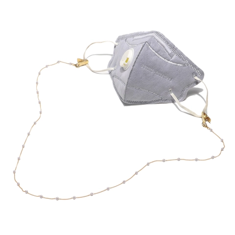 Catena Per Occhiali Con Künstliche Perle Artificiali Cordino Per Maschera Lega Metallica Supporto Decorativo Con Clip