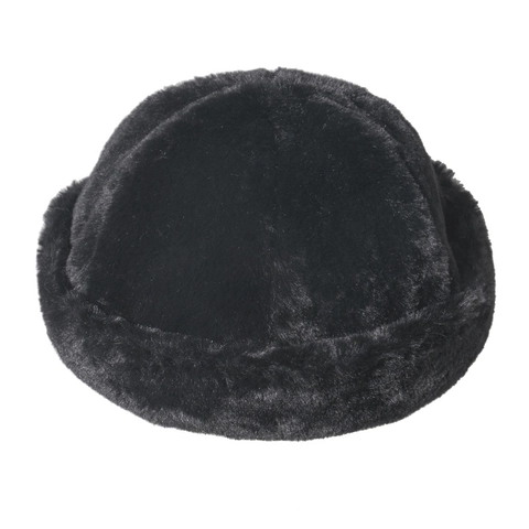 Winter Faux Fur Landlord Hat Brimless Skull Cap Thick Warm Windproof Fleece Miki Hat Solid Color For Women Men