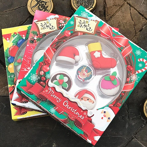 Süße Cartoon 3D Geformte Radiergummis Kinder Schüler Schule Schreibwaren Geschenk Weihnachten Dinosaurier Weltraum Essen TPR Material