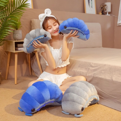 Isopod Pluche Speelgoed Zacht Knuffeldier Pissebed Kussen Kort Pluche Voor Kinderen Geschenken Home Decor Nieuwigheid