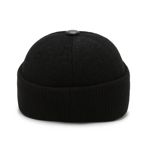 Cappello Da Baseball Invernale Da Uomo Caldo In Maglia Di Lana Protezione Per Le Orecchie Antivento Visiera In Pelle PU