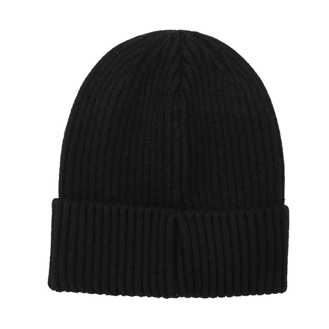 Gorro Beanie Unisex De Punto Acanalado Con Dobladillo Cálido Color Sólido Invierno Otoño Poliéster Minimalista Clásico