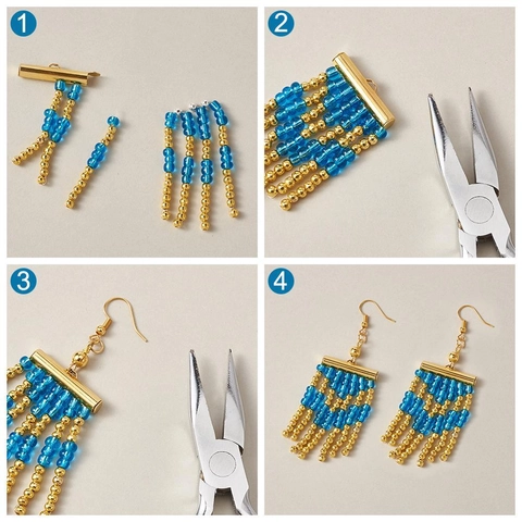 DIY Jewelry Making Slide End Tubes Slider Clasps Connectors For Necklace Bracelet Multi Strand Iron Electroplated Findings