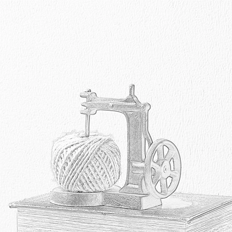 Portahilos De Máquina De Coser Vintage Hierro Fundido Decorativo Ornamento De Escritorio Estilo Industrial Rústico Cuerda Yute