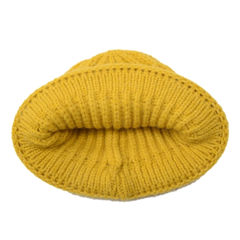 Gorro De Punto Para Niños Acanalado Suave Cálido Invierno Gorro Con Dobladillo Para Bebés Niños Niñas Color Sólido
