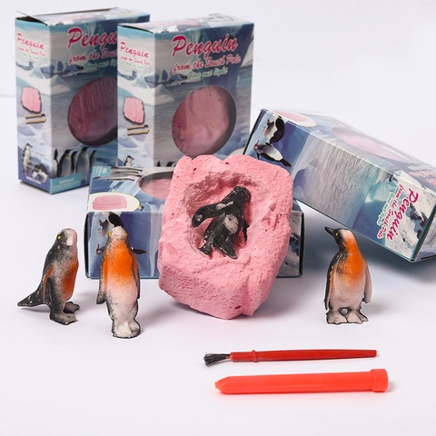 Archeology Excavation Toy DIY Science Discovery Dinosaur Fossil Unicorn Penguin Flamingo Gemstone Glow In The Dark Educational Gift For Kids