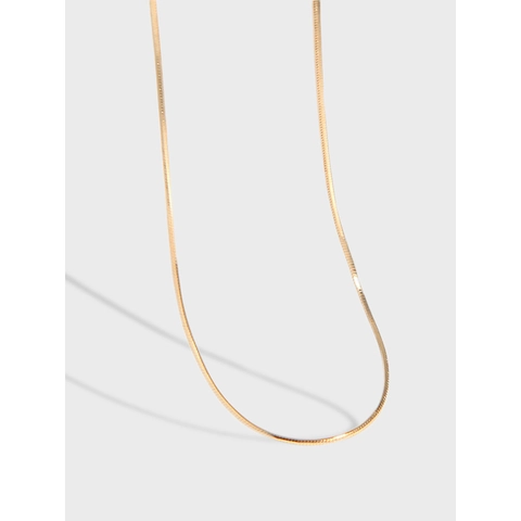 925 Sterling Silver Snake Bone Chain Necklace Minimalist Octagonal Clavicle Chain For Women Elegant Jewelry