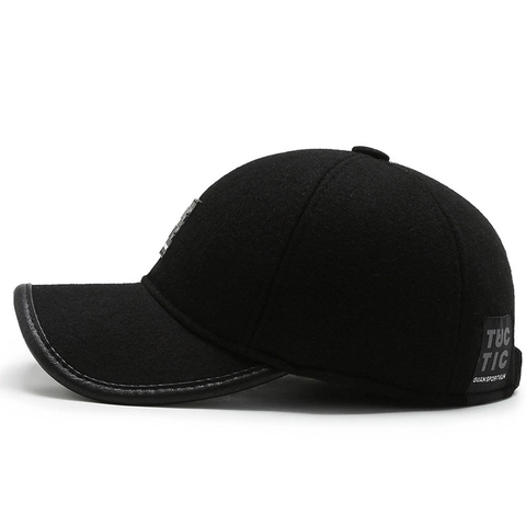 Cappello Da Baseball Invernale Da Uomo Lana Spessa Calda Con Protezione Per Le Orecchie Antivento Regolabile Accessorio