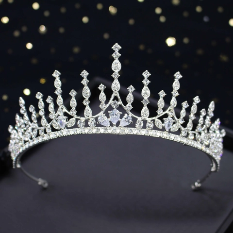 Elegante Corona Da Sposa Tiara Fascia In Strass Cristallo Per Matrimonio Principessa Festa Di Compleanno Accessori Per Capelli Donna