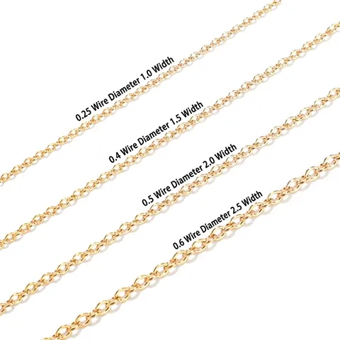 Catena A Croce In Acciaio Inossidabile Catena A O Appiattita DIY Collana Bracciale Accessori Per Creazione Gioielli