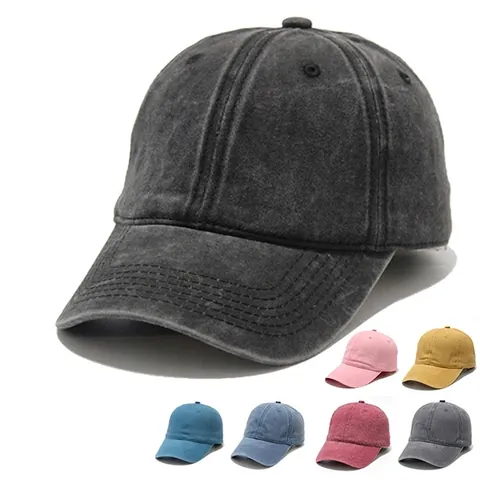Cappello Da Baseball In Cotone Lavato Vintage Regolabile Dad Hat Protezione Solare Sport All Aperto Uomo Donna