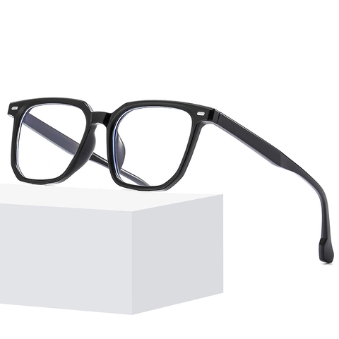 Occhiali Quadrati Anti Luce Blu Moda Montatura PC Lenti AC Chiare Per Uomini E Donne