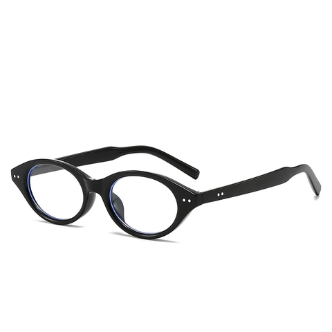 Occhiali Anti Luce Blu Donne Montatura Ovale PC Stile Nerd Retro Occhiali Ottici Blocco Moda Lenti Trasparenti