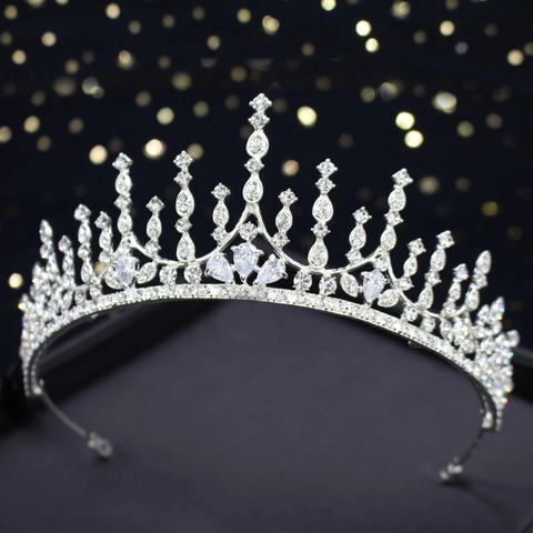 Elegante Corona Da Sposa Tiara Fascia In Strass Cristallo Per Matrimonio Principessa Festa Di Compleanno Accessori Per Capelli Donna