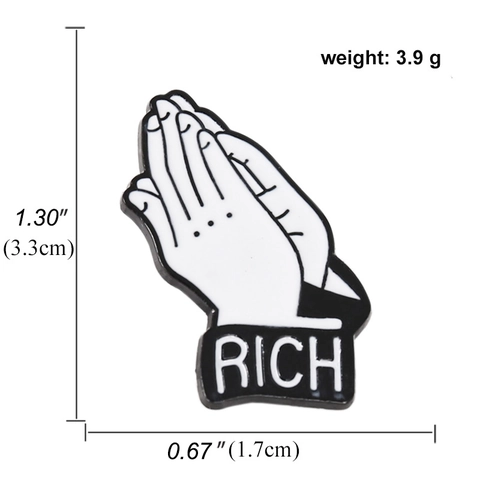 Cartoon Emaille Brosche Legierung Anstecknadel Kreative Geste Charakter Abzeichen Für Rucksack Kleidung Dekoration Unisex