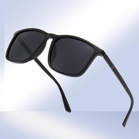 Polarized Sunglasses Men Women TR90 Square Frame TAC Lens UV400 Protection Driving Fishing Outdoor Fashion Classic Eyewear
