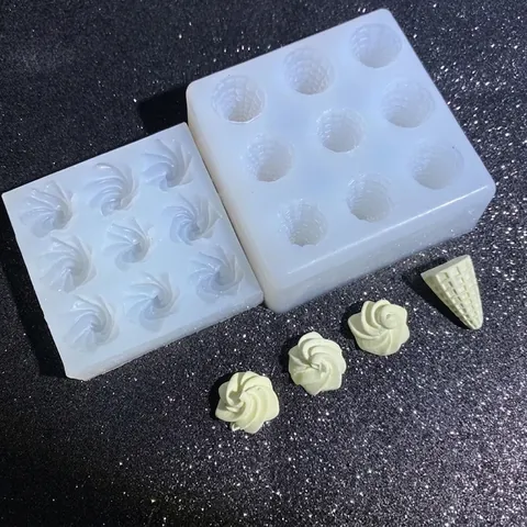 Stampo In Silicone Forme Di Fiore Di Crema E Cono Gelato Per Decorazione Torte Fondant Cioccolato Artigianato Fai Da Te