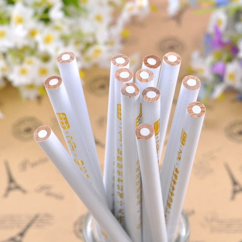 Nagel Strass Picker Potlood Wax Dotting Tool Voor DIY Manicure Ambachten Houten Handvat Witte Kern