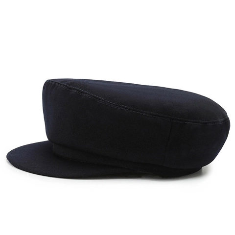 Gorra Plana Para Hombre Algodón Poliéster Ala Corta Fiddler Sailor Cap Para Personas Mayores Color Sólido Retro Transpirable