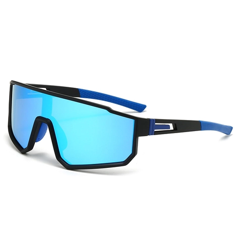 Polarized Sports Sunglasses UV400 Oversized Shield Cycling Glasses Windproof Outdoor PC Frame TAC Lens Trendy Unisex