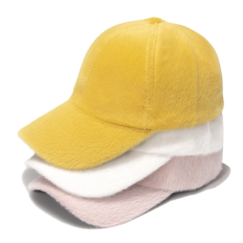 Berretto Da Baseball Tinta Unita Pelliccia Sintetica Caldo Autunno Inverno Cappello Regolabile Outdoor Versatile Donne Uomini