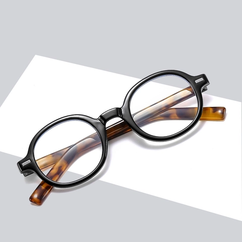 Occhiali Da Vista Rotondi Retro PC Anti-Luce Blu Montatura Ottica Per Uomo Donna Moda Versatile Leggero