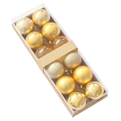 Christmas Ball Ornaments PVC Shatterproof Decorative Hanging Baubles For Tree Home Holiday Party Decor Mixed Multi Finish