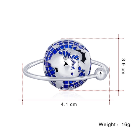 Creative Planet Earth Globe Brooch Pin For Women Men Alloy Enamel Gold Silver Color Astronomical Space Fashion Jewelry Gift