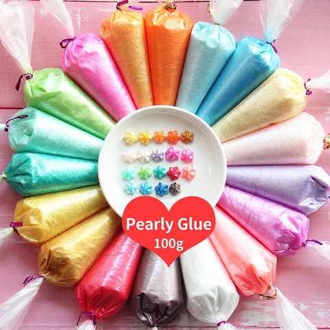 Pearlescent Cream Glue DIY Handmade Paste For Phone Case And Mug Decoration Crafting