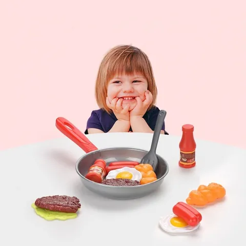 Giocattolo Da Cucina Per Bambini Padella In Plastica Spatola Simulazione Cibo Gioco Di Ruolo Educativo Per I Più Piccoli