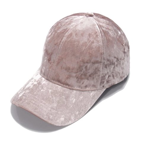 Cappello Da Baseball In Velluto Caldo Spesso Colore Solido Regolabile Berretto Per Esterno Inverno Moda Unisex