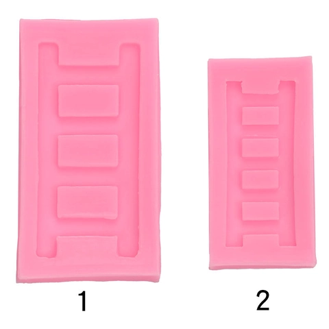 Ladder Shape Silicone Cake Decorating Mold For Fondant Chocolate Candy DIY Baking Sugar Craft Handcrafted Tool
