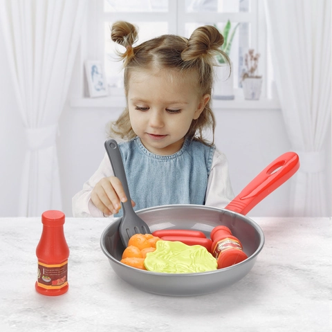 Giocattolo Da Cucina Per Bambini Padella In Plastica Spatola Simulazione Cibo Gioco Di Ruolo Educativo Per I Più Piccoli