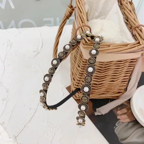 Cerchietto Barocco Vintage Con Künstliche Perle Sintetiche In Lega E Strass Stile Francese Retrò Per Donne Ragazze Elegante
