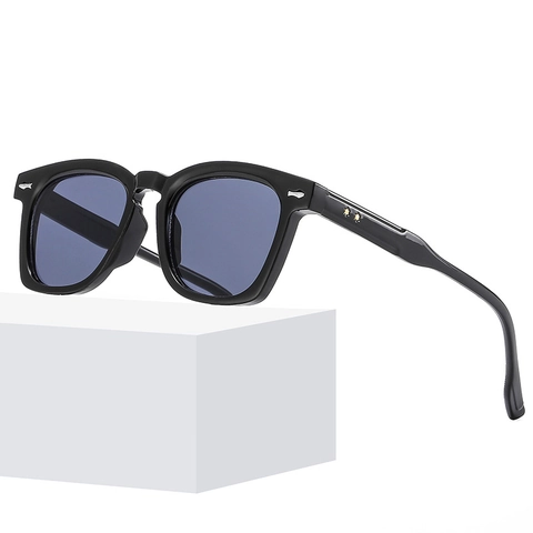 Retro Square Frame Sunglasses Anti Blue Light Eyeglasses UV400 Fashion PC AC For Men Women