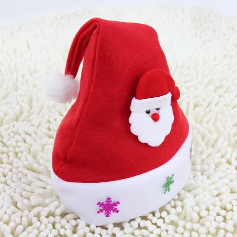 Gorro De Navidad Y Diadema De Astas Ninos Tela No Tejida Papa Noel Muneco De Nieve Lentejuelas Fiesta Decoracion
