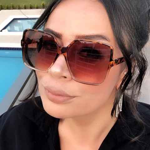Unisex Mode Einfarbige Ac Quadratische Vollrahmen Sonnenbrille