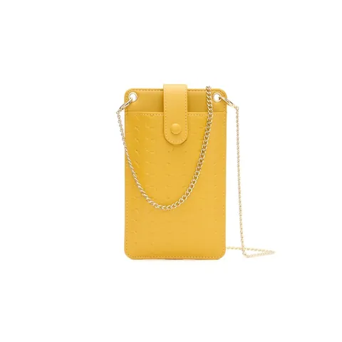 Sac De Téléphone Portable Tissé Pour Femmes En Cuir PU Mini Bandoulière Avec Chaîne Dorée Et Poche Zippée Arrière Chic