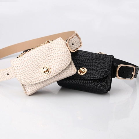 Mini Gürteltasche Damen Mit Abnehmbarer Hüfttasche PU Leder Krokodil Schlange Leopard Muster Goldene Kette Mode