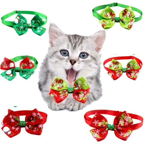 Papillon Natalizio Per Animali Domestici Collare Regolabile In Poliestere Per Cani Gatti Accessorio Per Feste