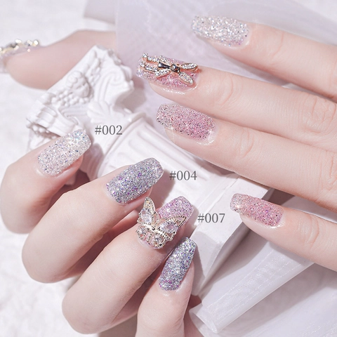 Polvere Glitter Per Unghie In Diamante Di Cristallo Polvere Fine Scintillante Riflettente Decorazione Per Manicure