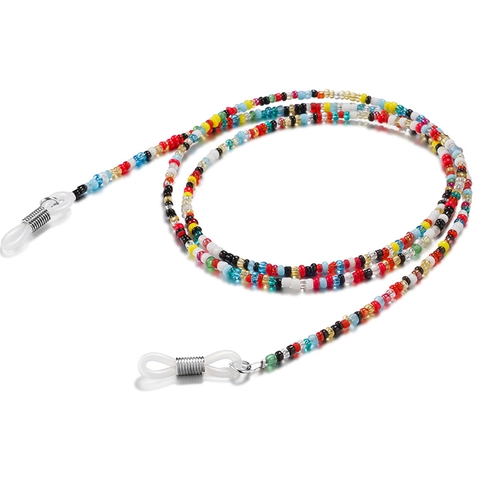 Colorful Acrylic Beaded Glasses Chain Anti Slip Sunglasses Strap Eyewear Neck Cord Holder For Women Men