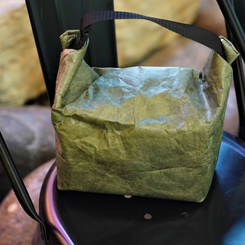 Isolierte Lunchtasche DuPont Papier Tyvek Thermo Bento Handtasche Wasserdicht Faltbar Mit Schnalle Für Büro Schule
