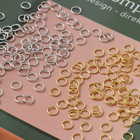 Open Buigringen 18K Verguld Koper DIY Sieraden Maken Verbindingen Voor Kettingen Armbanden Oorbellen Metaal Accessoires