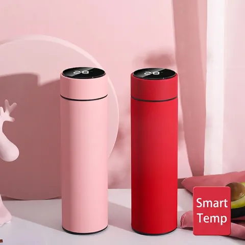 Smart Vacuum Flask 304 Stainless Steel Water Bottle With LED Temperature Display Touch Screen Leak Proof Travel Mug