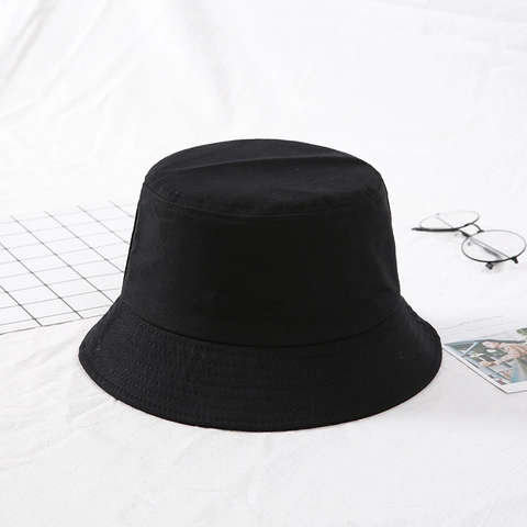 Sombrero De Pescador Unisex Algodón Lona Color Sólido Protección Solar Aire Libre Casual Estilo Japonés Plegable