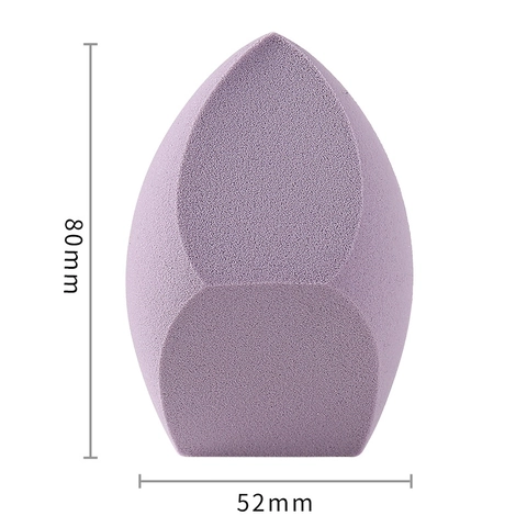 Mezclador De Esponja De Maquillaje Jumbo Corte Inclinado Gota Poliuretano Hidrofílico Sin Látex Aplicador Base Rostro Profesional